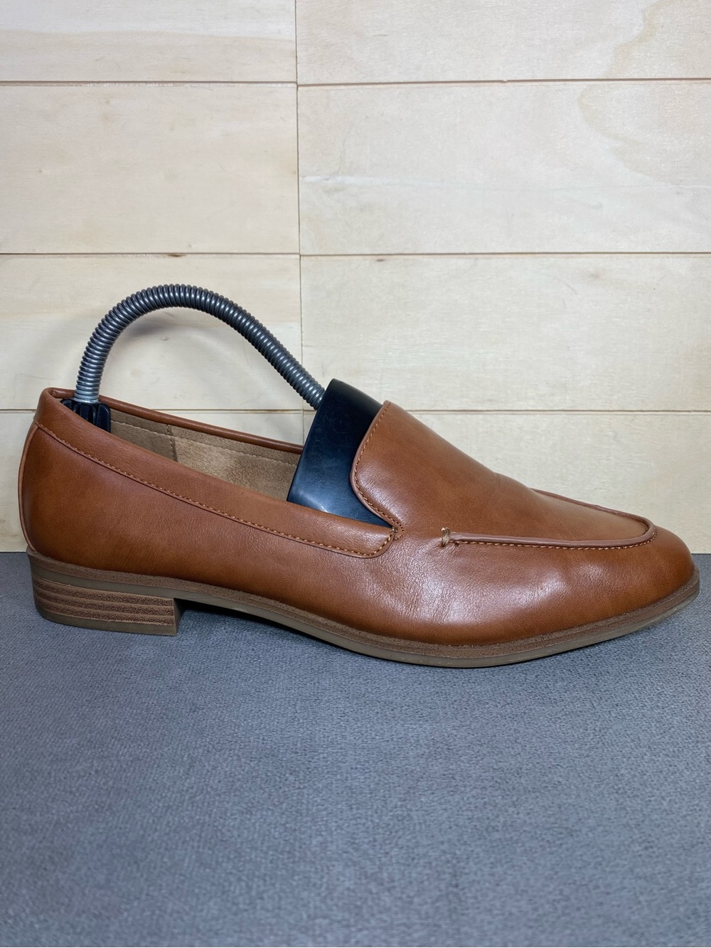 Aerosoles Everest Loafers Brown Women's Size 8.5 M Slip-On Shoes Faux Leather